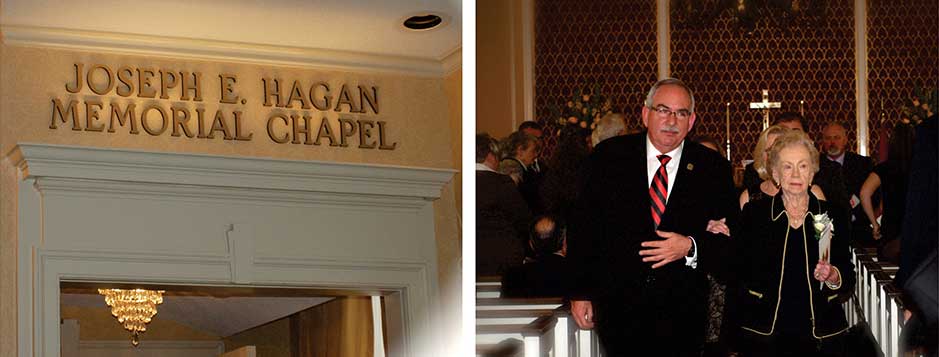 The Joseph E. Hagan Memorial Chapel – In January of 2014 the chapel at Gawler’s was dedicated to Joe Hagan.